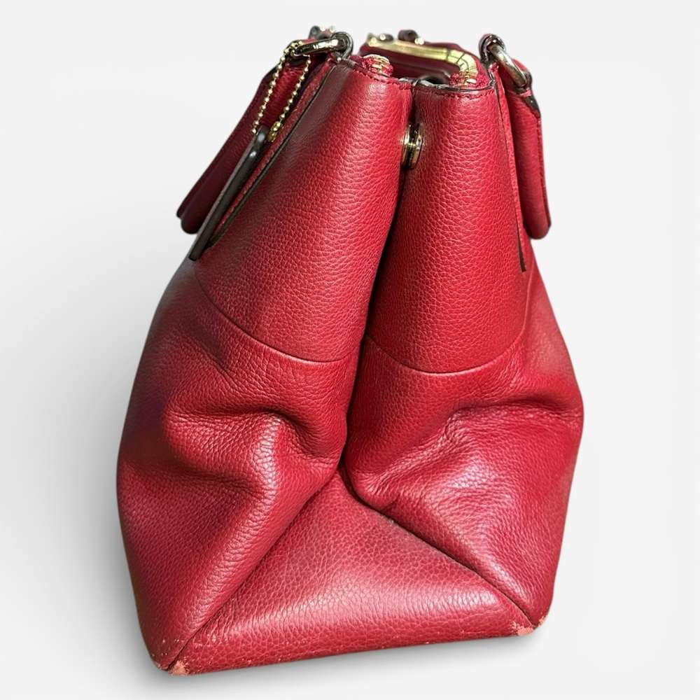 Coach Borough Red Leather Bag - Picture 5 of 11